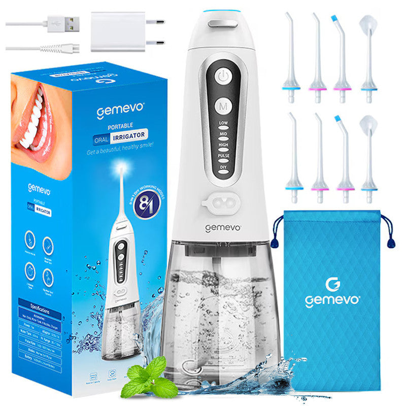 Irigator Oral Gemevo® Family, 5 Trepte de presiune, Alb