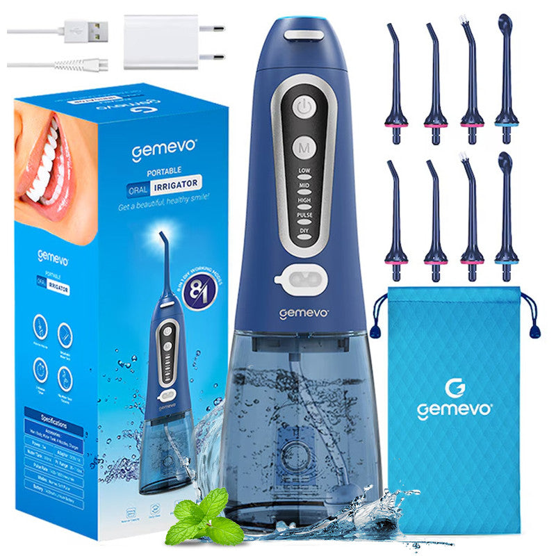 Irigator Oral Gemevo® Family, 5 Trepte de presiune, Albastru