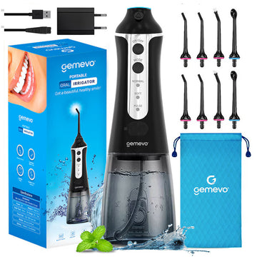 Irigator Oral Gemevo® Family, 3 Trepte de presiune, Negru